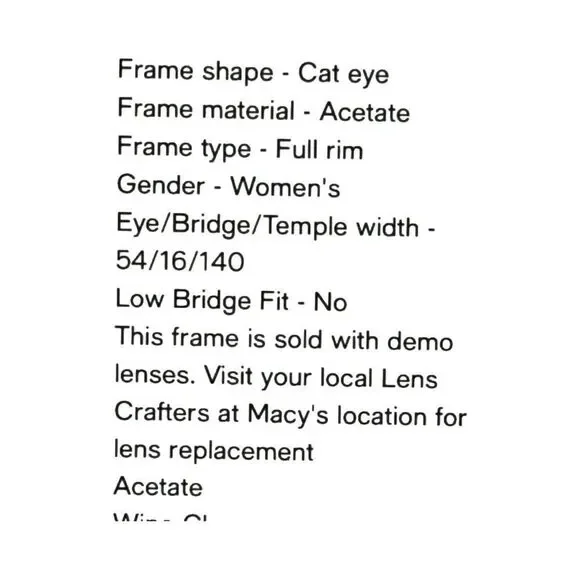RALPH LAUREN CAT EYE EYEGLASSES. RL622254SHINY DARK HAVANA